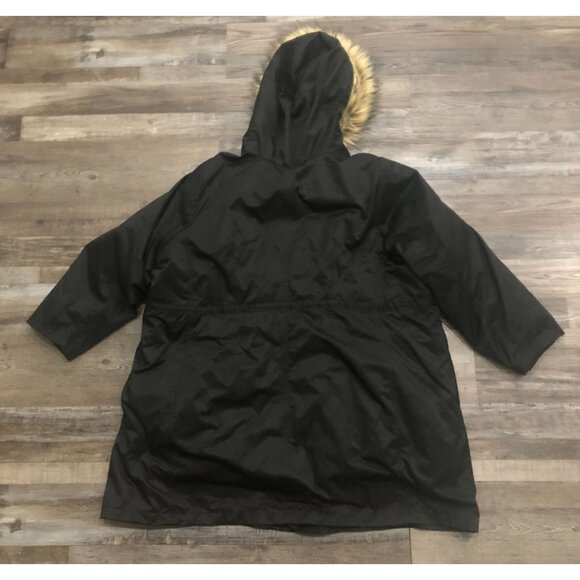 Torrid 3 in 1 Parka Coat Full Zip Hooded Black Womens Size 4 - Picture 2 of 10